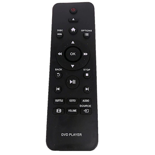 Erstatning for Philips DVD-fjernkontroll Dvp2880 Dvp2880/f7 Dvp3680/51 Dvp3000 Dvp3670 Dvp3610 Dvp3600