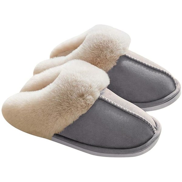 Lampaat nahka imitoi lampaat nahka imitoi harmaa tossut 38-39 gray