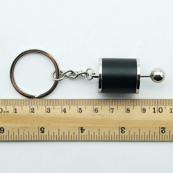 Bildel Model Gearshift Nøglering Seks-trins Manuel Gearkasse Gearshift Nøglering Ring Nøglering (Sort) - spot sales