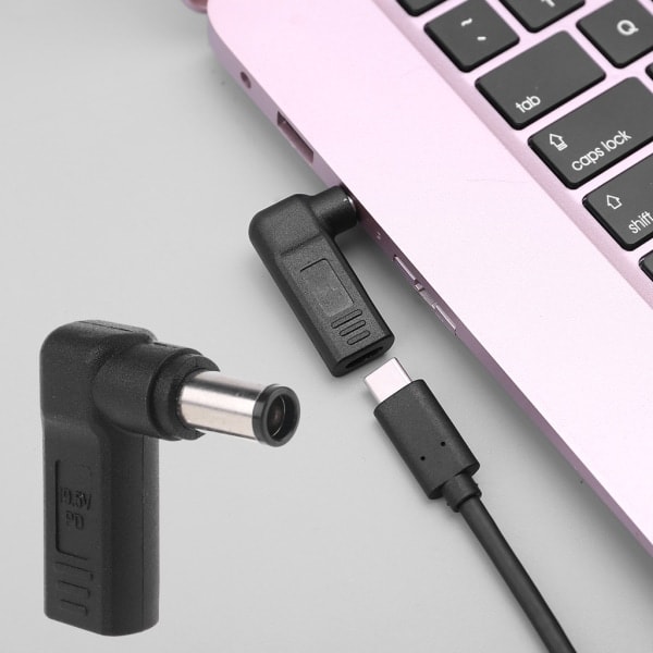 USB-C-naaras 90 graders snabbladdningsadapter 7,4x5,0 mm för bärbar dator