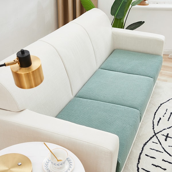 Elastiska Soffaöverdrag Stretch Slipcover Soffskydd Överdrag 1/2/3 Sits Grön Green Three-seater