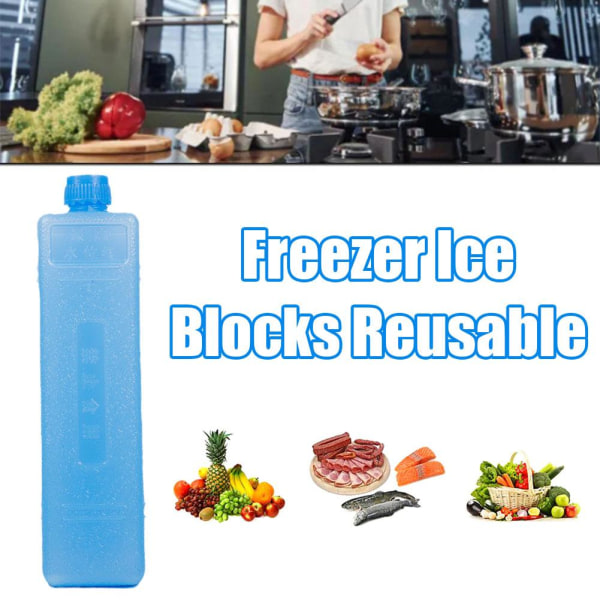 Frys Ice Blocks Återanvändbar Cool Cooler Pack Bag Frys Travel M 1pcs