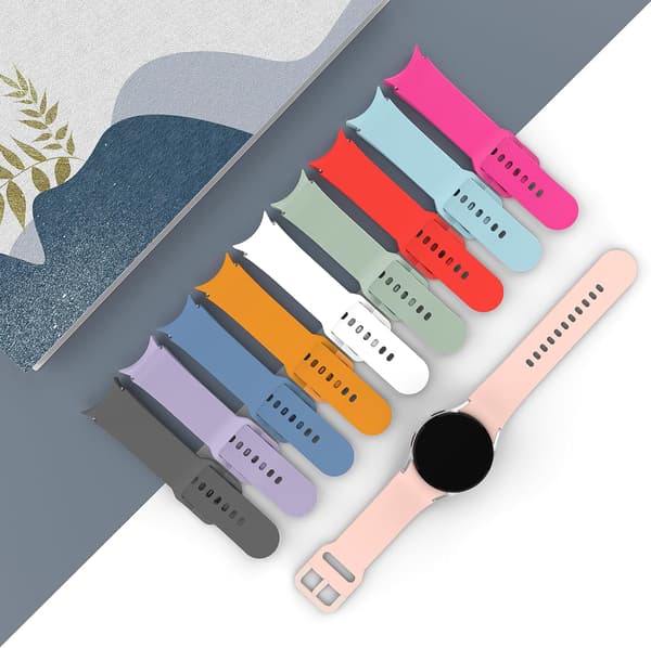 10-pak sømløse remme kompatible med Galaxy Watch 7/6/5/4/5 Pro/Classic-FA-