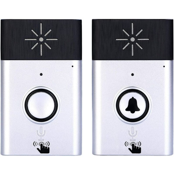 Sølv USB Engelsk Version Intercom Aftagelig Trådløs Stemme Intercom Understøtter Dørklokke Tovejs Stemme Intercom Egnet