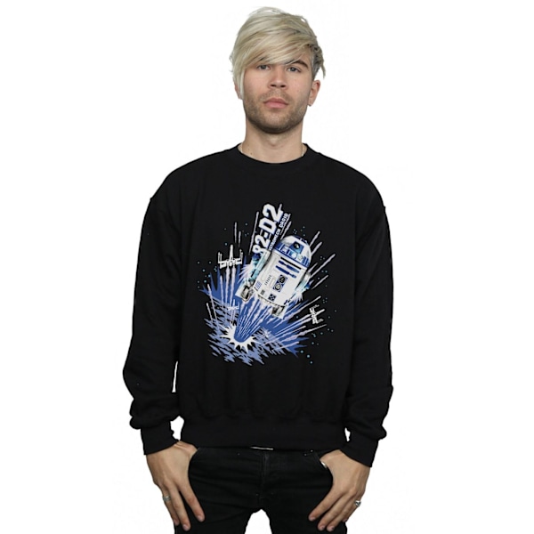 Star Wars Herr R2-D2 Blast Off Genser XL Svart Black XL