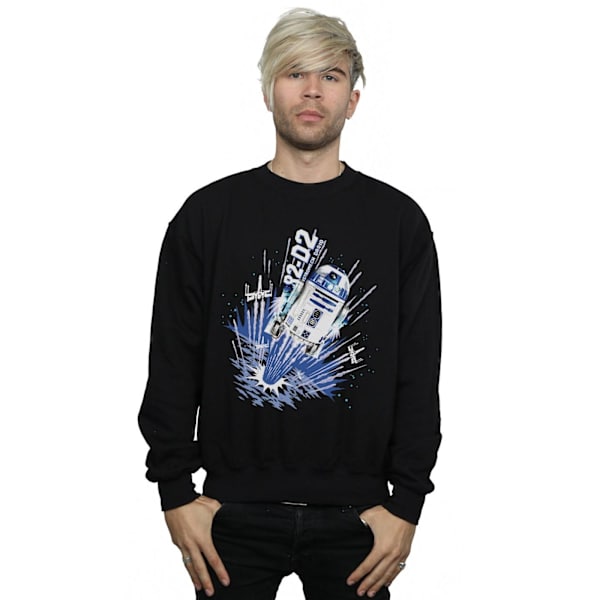 Star Wars Herr R2-D2 Blast Off Sweatshirt L Svart Black L
