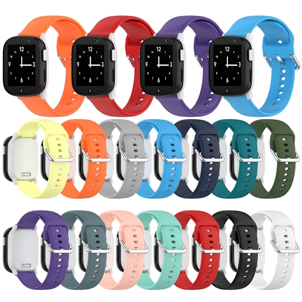 Komfortabel og holdbar silikonreim for klokke Myk og fleksibel armbånd Enkel å installere for Xplora X6 play Orange Orange S
