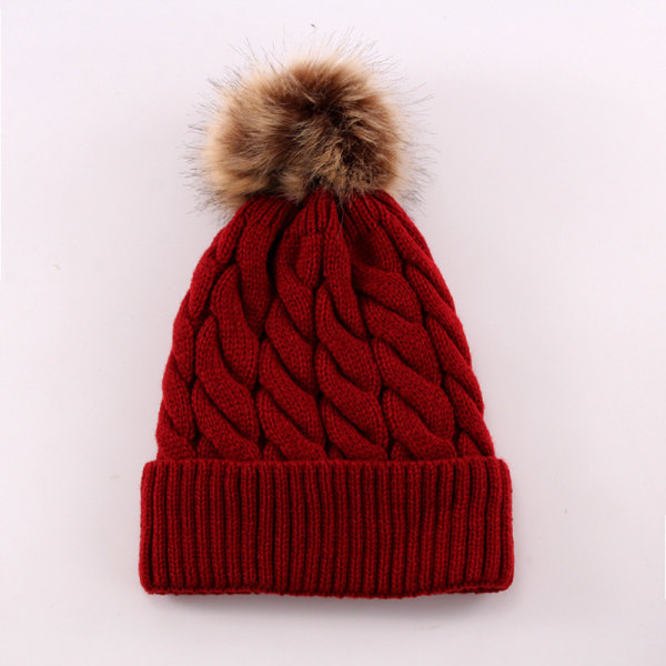 Barnmössor Foder för Barn - Slouchy Cable Knit Toddler Skull