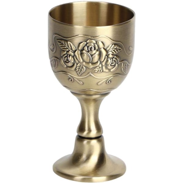European Goblet Metal Embossed Wine Cup Art Craft Home