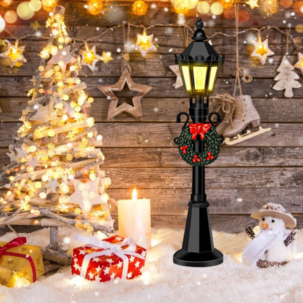 4 kpl Joulu Mini Katulamppumalleja Nukkekoti Katulamppuja Miniatyyrikylien Polku Lamppu Tolppa DIY Mikro Maisema Satu Puutarha Tarvikkeet 0.4