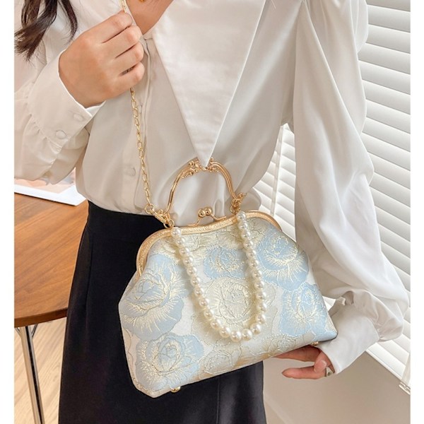 Bankettväska Qipao Bag SPETS HIMLSBLÅ LACE HIMLSBLÅ Lace Sky Blue Lace Sky Blue