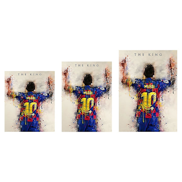 Leo Messi Jalkapallojuliste Urheilutaideprintti Kodin Sisustus
