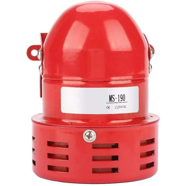 Sirenlarm 220V Kraftfull Utomhus Sirenlarm 120dB Röd Motor Wi