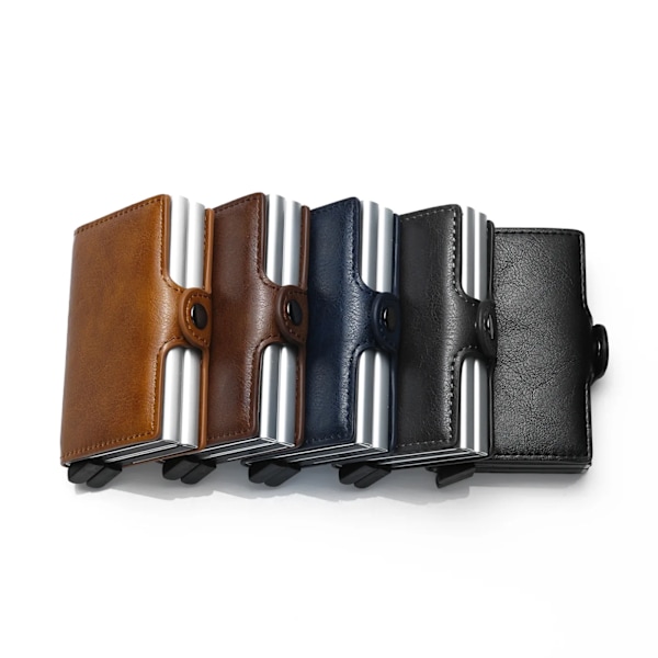 RFID Herre Korttegnebog Gratis Navnegravering Kulfiber Slank Minipengepung 14 Kortlommer Lille Pengepung Mand Tegnebog Carbon Fiber