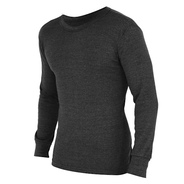 FLOSO Termisk Undertröja Långärmad T-shirt Topp (Standard Charcoal) Chest: 32-34ins (Small) Charcoal