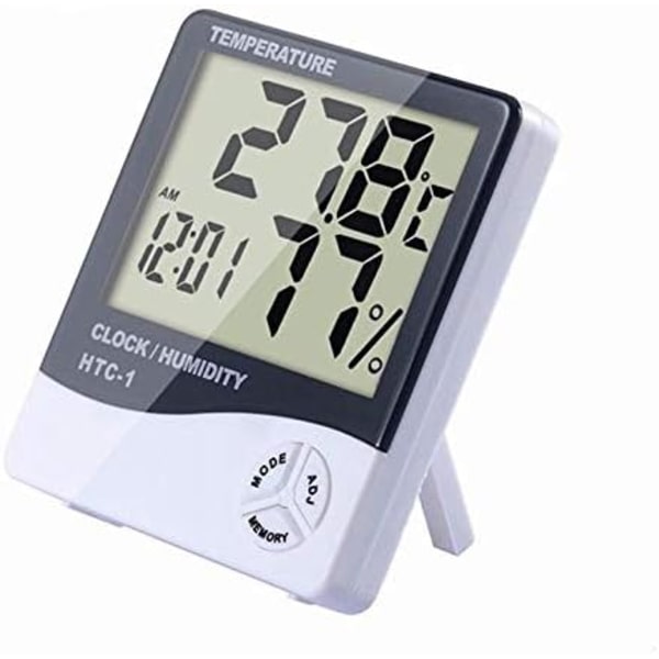 Profesjonell Mini Digital Innendørs Hygrometer med LCD-skjerm