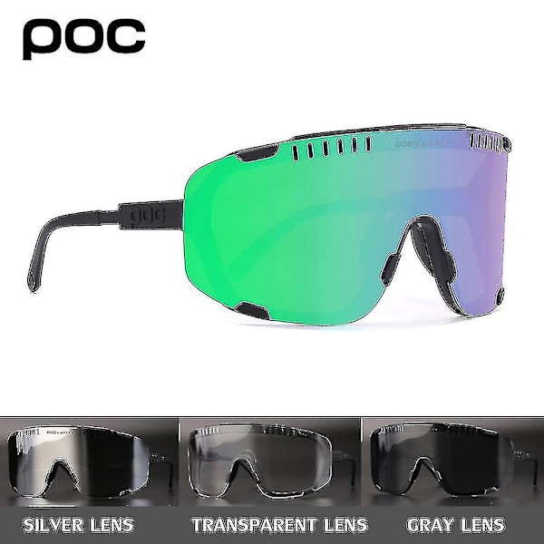 2023 Nye Poc Devour Cykelbriller Mtb Uv400 Sports Cykelbriller Briller Cykel Mountainbike Briller Mænd Kvinder Cykelbriller