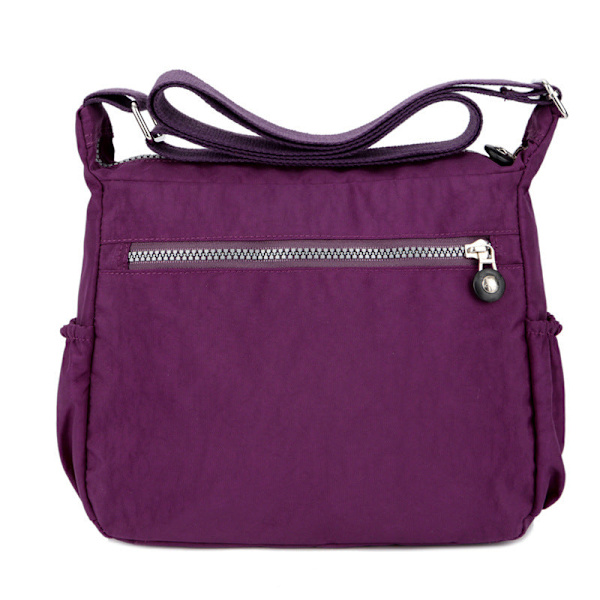 Dam Handväska Canvas Casual Axelväska Vattentät Crossbody-väska Black