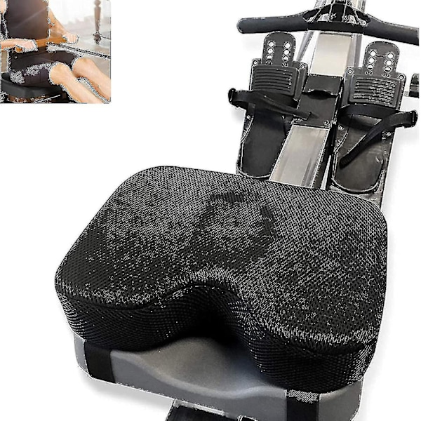 Rollematte Sitteunderlag, med tilpasset minnefoam, vaskbart trekk og stropper - alternativ roddmaskin - roddtilbehør
