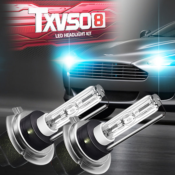 2x Xenon H7 HID -sarja 55W Auton ajovalot 12V 8000K