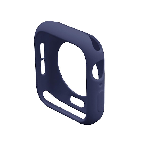 TPU-skyddsfodral för Apple Watch Series 4/5/6/SE/SE (2022) 40mm, + 3D Full Size HD Clear PET-film Dark Blue