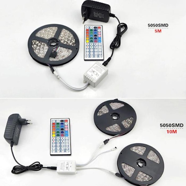 Flexibel 10m RGB LED-remsa / Ljusslinga / LED-Strip Bluetooth APP multicolor 310
