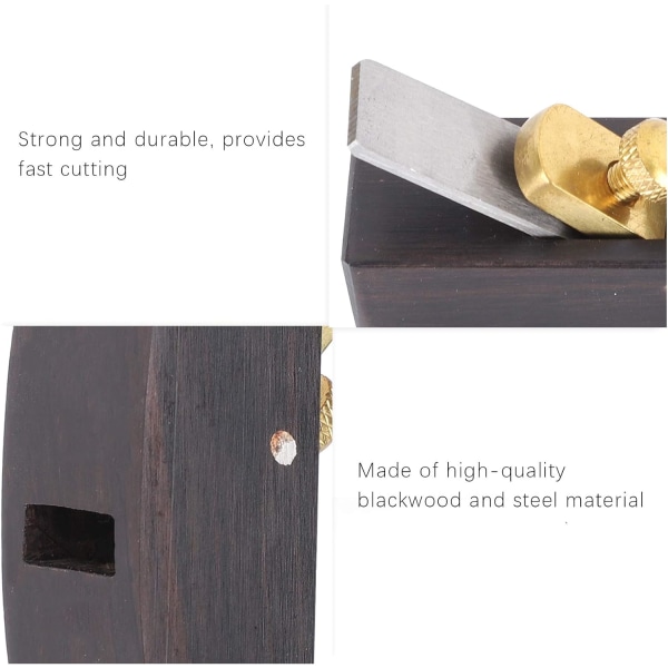 Mini planblock, läderplanare träspån träbearbetning DIY hård
