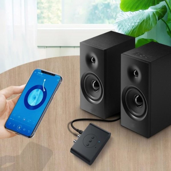 Bluetooth 5.0 Modtager Sender AUX NFC til 2 RCA o Adapter