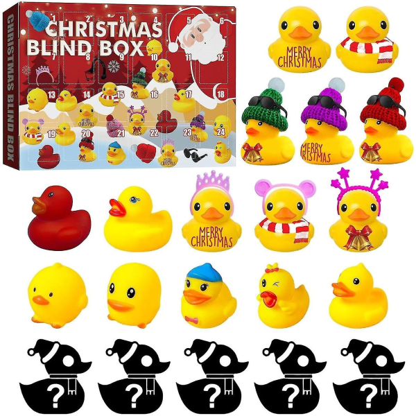 Gummi Anka Advent 2023, Advent 2023 Barn, Advent Anka Bad Till 11(24 ducks)