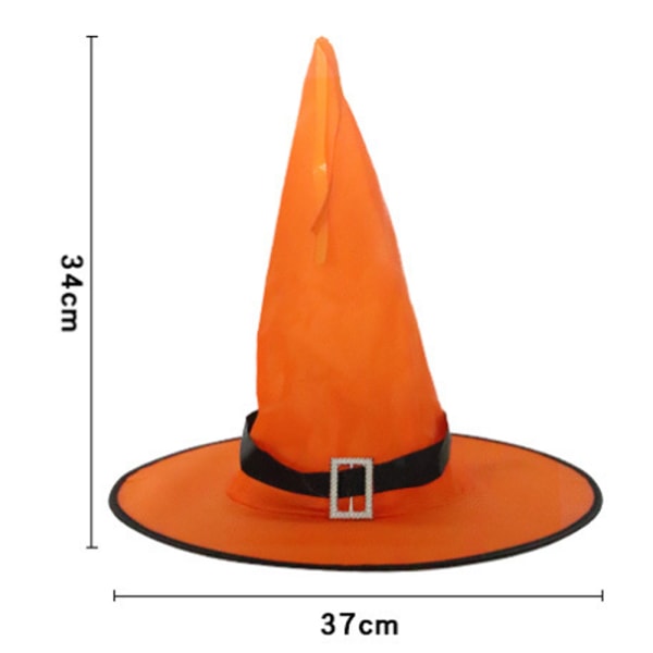 Halloween-hatt LED-lysende häxhatt Harry Potter magisk hatt Purple