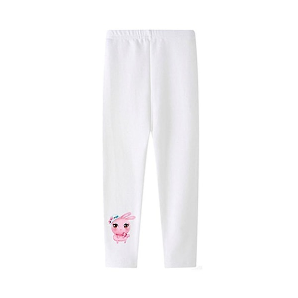 2-12 år Flickor Unicorn Printed Skinny Leggings Byxor White