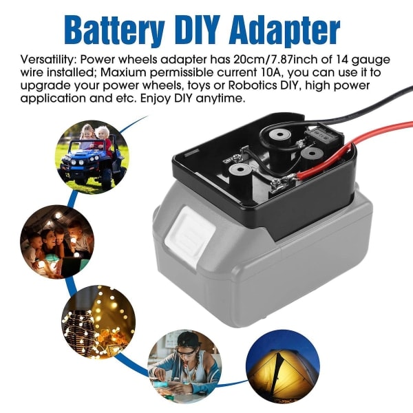 Batteriadapterkontakt för Makita 14,4-60v Li-ion-batteri med