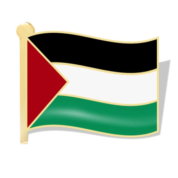 Pieces Palestinsk Flagga Nål Slagstift Palestinska Flaggor Broschnålar Märken Palestinska Nationaldagsdekorationer För Ryggsäck Kläder