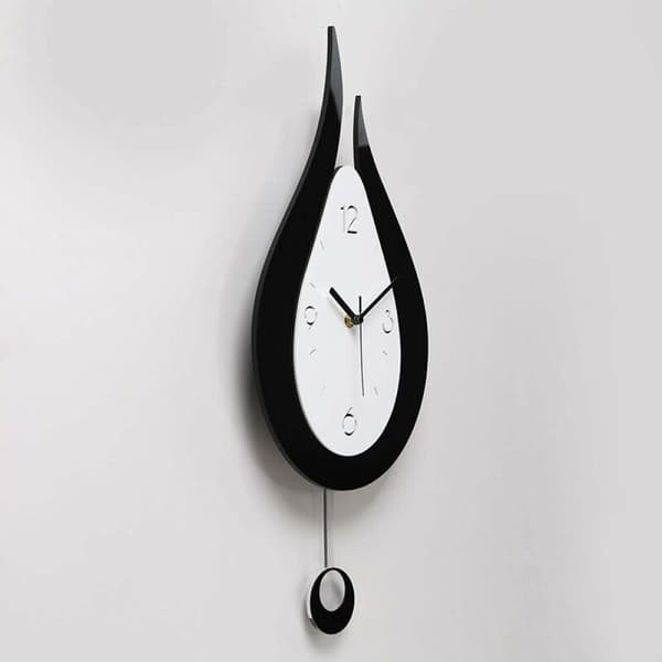 Tysta Väggklockor Vattendroppar Svingande Väggklocka Modern Design Nordisk Stil Vardagsrum Väggklockor Mode Kreativ Sovrum Väggklocka-FA-