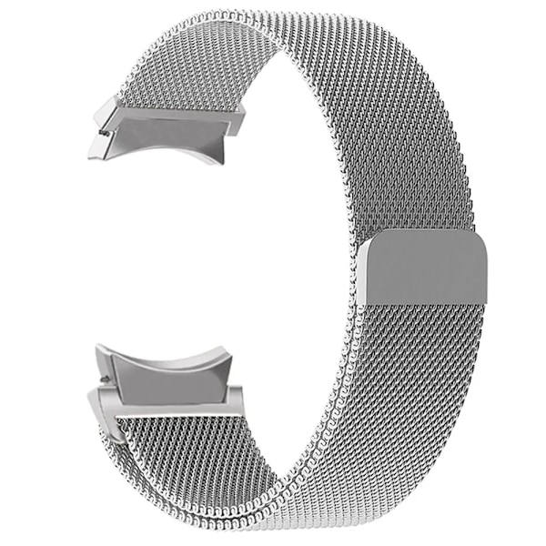 20 mm armband för Samsung Galaxy Watch 6/5/4/Classic 47 mm 43 mm 40 mm 44 mm Milanese Loop Armband correa Galaxy Watch 5 pro 45 mm rem Silver