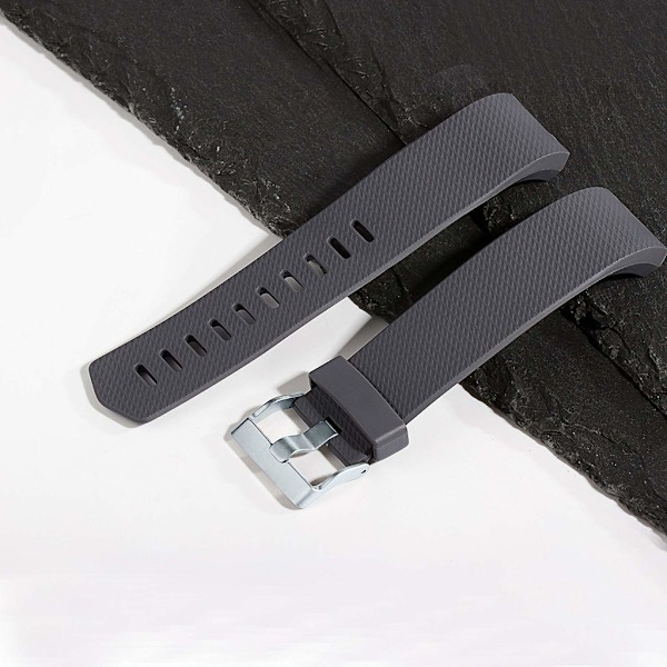 INF Fitbit Charge 2 ranneke silikon 3-pack (S) Sort/grå/hvid