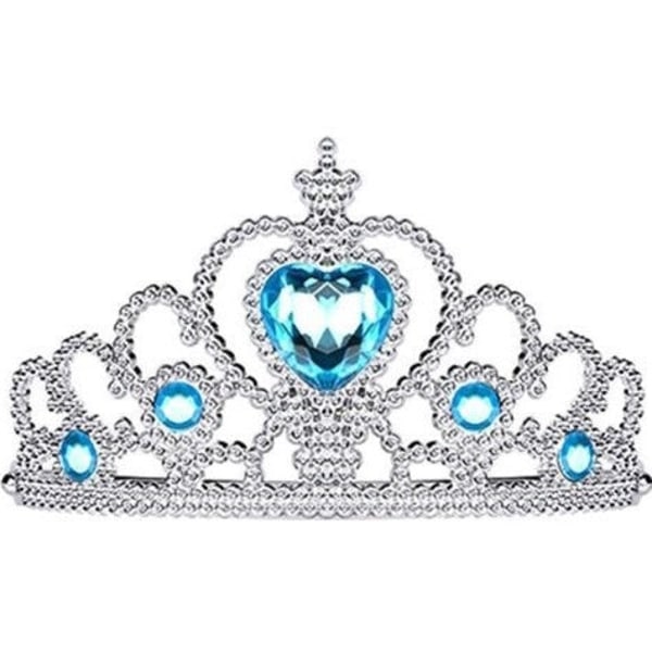 Elsa prinsessklänning + tiara/fläta/handskar 100 cl