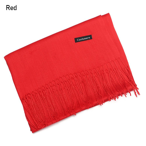 Cashmere-sjal Ullsjal RÖD red