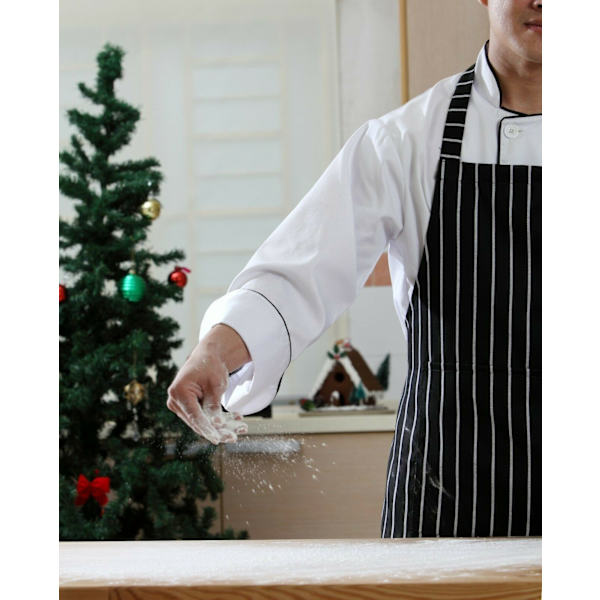 Kockförkläde Ren Pinafore KAFFE RÄMMER Coffee Stripes