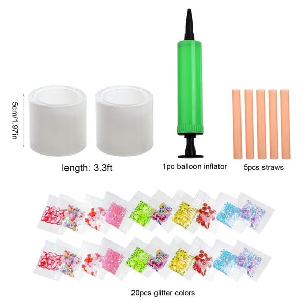 Nano-tejp bubbelkit DIY bubbelballonger SET A