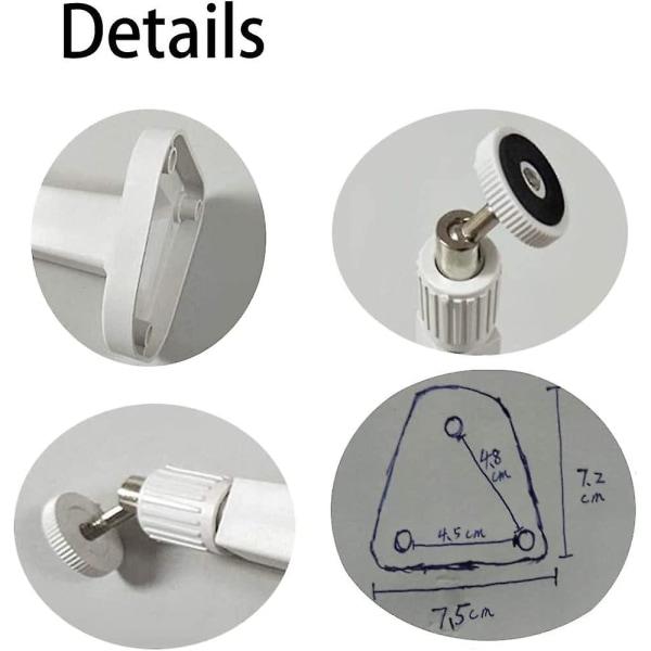 Justerbar veggmontering, sikkerhetskamerafeste med panorering og vippefunksjon for hjemmet, overvåkingskamera