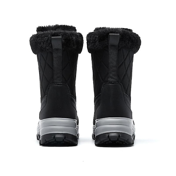 Dam Vintersnöskor Varma Ankelstövlar Halkskyddade Vinterskor S215 Svart Black 40