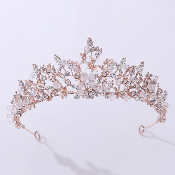 Crystal Princess Crown Sparkle Rhinestone Bridal Tiara Pageant