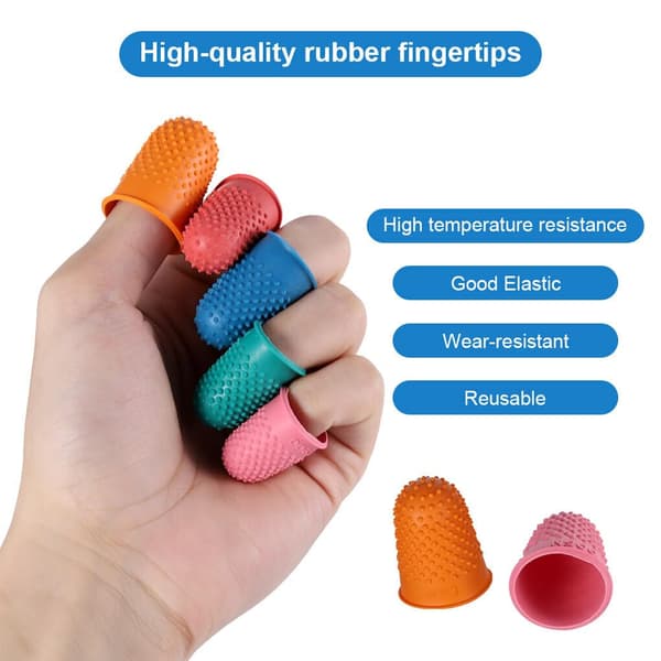 Easy-Sew Finger Protectors 10x, Sewing Accessories, Rubber Thimble, Finger Protector, Rubber Tip-FA-
