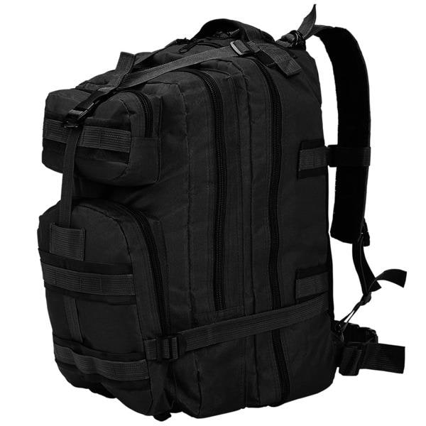 vidaXL Militæryggsekk 50 L svart black 1150