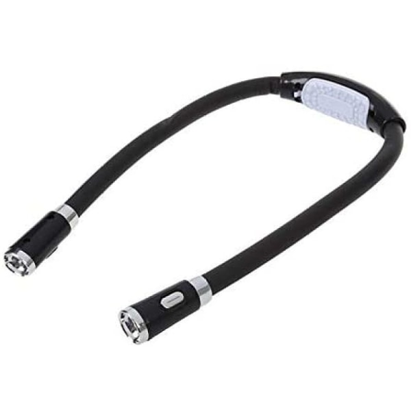 Boglampe 4 LED læselampe hals, boglampe til læsning i