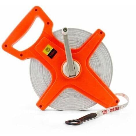 Fiberglass Measuring Tape, Tape Reel, 100M / 330FT, Double-Sided[DB]-FA- Multicolor