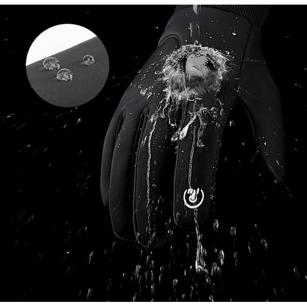 Kyncilor Varma Vinterhandsker med Touchfunktion Sort Black M