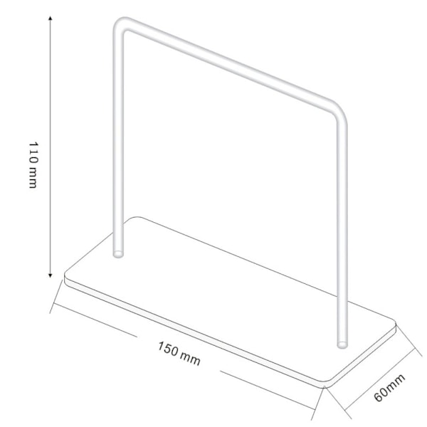 Øreringstativ Organizer Smykke Display Holder TRANSPARENT Transparent