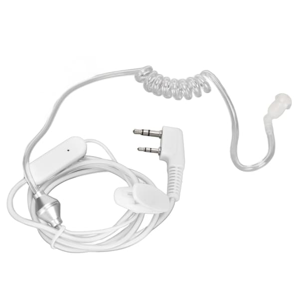 Akustisk rørheadset 2-benet behageligt klart spiral 2-vejs radioøretelefon til Baofeng UV5R BF480 V7 V8-FA-